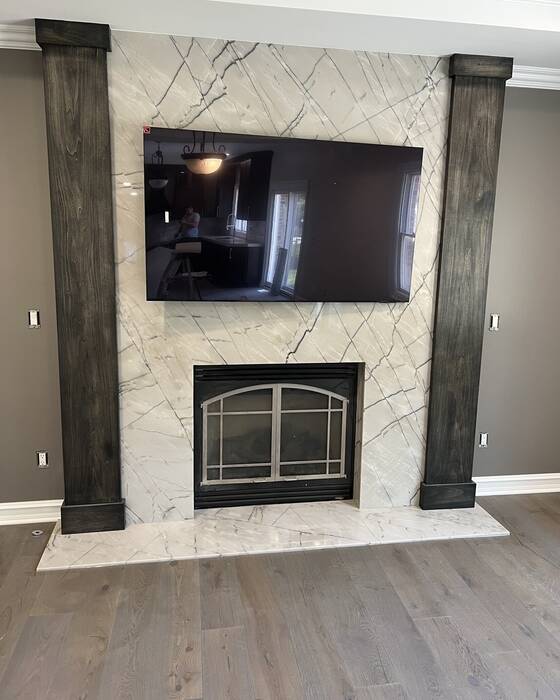 Fireplaces & surrounds, fabricated and installed by Beautiful Granite & Marble