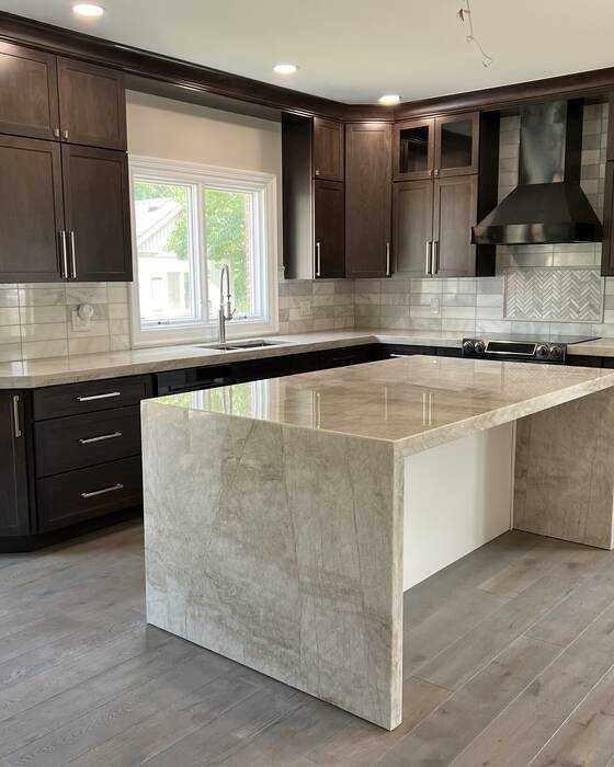 Kitchens & islands, fabricated and installed by Beautiful Granite & Marble