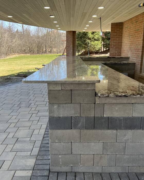 Outdoor, fabricated and installed by Beautiful Granite & Marble