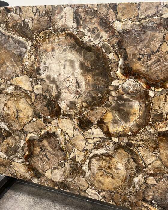 A full stone slab in the yard at Beautiful Granite & Marble