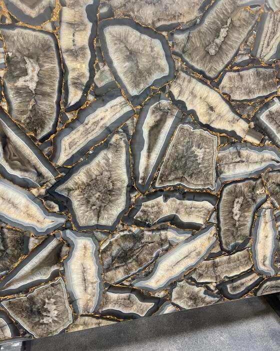 A full stone slab in the yard at Beautiful Granite & Marble