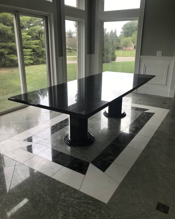 Tables & bars, fabricated and installed by Beautiful Granite & Marble
