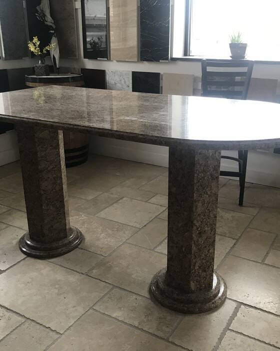 Tables & bars, fabricated and installed by Beautiful Granite & Marble