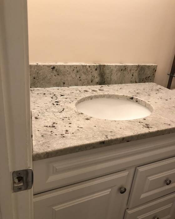 Vanities & baths, fabricated and installed by Beautiful Granite & Marble