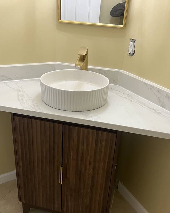 Vanities & baths, fabricated and installed by Beautiful Granite & Marble